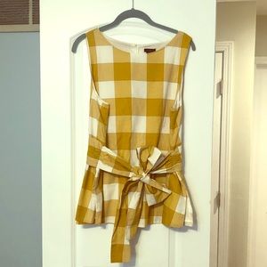 Ann Taylor mustard yellow top